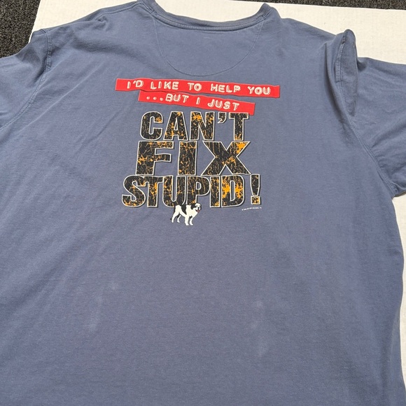 Men's Blue Long Sleeve Tee - Picture 12 of 15